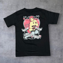 Load image into Gallery viewer, Lucky Thirteen Gothic Tattoo Pinup Girl Spellout Graphic T-Shirt