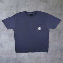 Load image into Gallery viewer, Vintage Tommy Hilfiger TH Pocket Logo Faded Blue Cotton Short Sleeve T-Shirt