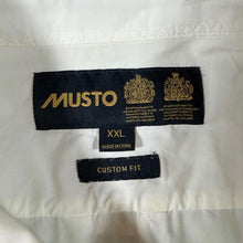 Load image into Gallery viewer, Musto Custom Fit Shirt XXL White Long Sleeve Sailing Yachting Utility 2XL