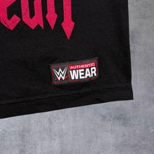 Load image into Gallery viewer, WWE Triple H "Ferrum Pugnus" Wrestling Spellout Graphic Black Cotton T-Shirt