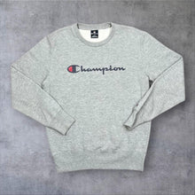 Load image into Gallery viewer, Champion Rochester New York Sweatshirt Mens M Grey Spellout Script Logo Crewneck