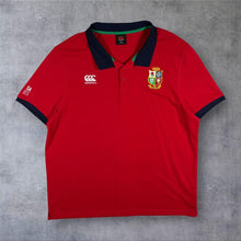 Load image into Gallery viewer, Canterbury British Irish Lions Rugby Polo Shirt Mens 4XL XXL Red South Africa Tour