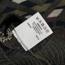 Load image into Gallery viewer, Vintage Burton Geometric Aztec Knit Jumper Green 90s Made in UK Small S M