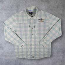 Load image into Gallery viewer, Patagonia Sun Stretch Shirt L 52197 Soaring Eagle Lodge San Juan Fly Fishing