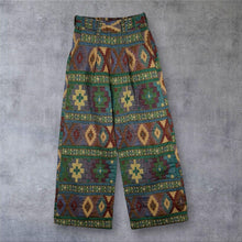 Load image into Gallery viewer, Vintage Style Tapestry Trousers Wide Leg Aztec Geometric Woven Boho Retro Small