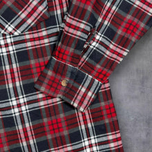Load image into Gallery viewer, Identic Mens M 39/40 Red Plaid Flannel Shirt Tartan Check Grunge Lumberjack