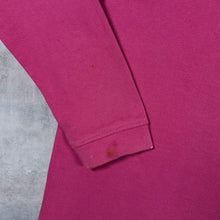Load image into Gallery viewer, Early 00's Lazy Jacks "Fowey" Classic Pink Cotton 1/4 Zip Pullover Sweatshirt