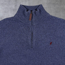 Load image into Gallery viewer, Vintage Marlboro Classics Mini Logo Blue 1/4 Zip Wool Blend Knit Jumper