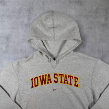 Load image into Gallery viewer, Nike Team Iowa State Cyclones Embroidered Spellout College Grey Hoodie