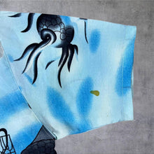 Load image into Gallery viewer, Early 00's Guo Lhi Ting Gothic Y2K Dragon Graphic Blue Mix Short Sleeve Shirt