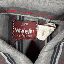 Load image into Gallery viewer, Vintage Wrangler Cowboy Western Multi Striped Long Sleeve Popper Shirt