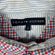 Load image into Gallery viewer, Tommy Hilfiger Blue Red White Check Long Sleeve Button-Down Cotton Shirt