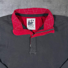 Load image into Gallery viewer, Lazy Jacks Classic Dark Grey Red 1/4 Zip Pullover Sweatshirt