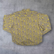 Load image into Gallery viewer, Vintage Replay Made In Italy Paisley Pattern Cowboy Western Long Sleeve Popper Shirt