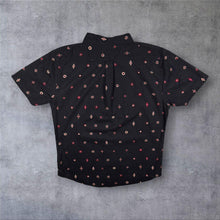 Load image into Gallery viewer, Levi's Aztec Native American Patterned Black Short Sleeve Cotton Button-Down Shirt