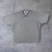 Load image into Gallery viewer, Vintage Ben Davis Hickory Stripe Half Zip Shirt Made In USA 90s Workwear XL