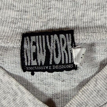 Load image into Gallery viewer, Vintage 90's New York Exclusive Designs Patterned Henley Button Grey T-Shirt