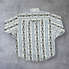 Load image into Gallery viewer, Vintage 90's Roper Cowboy Western Native American Aztec Patterned Long Sleeve Cotton Shirt