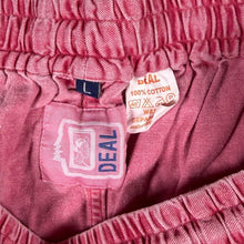 Load image into Gallery viewer, Vintage D.E.A.L. Deal Mens L Cargo Shorts Red Washed Cotton Baggy Y2K Utility Drawstring