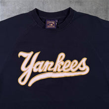 Load image into Gallery viewer, Early 00's MLB Cooperstown Collection New York Yankees Baseball Embroidered Navy Blue T-Shirt