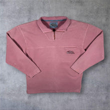 Load image into Gallery viewer, Vintage Weird Fish Washed Red Embroidered Mini Logo 1/4 Zip Sweatshirt