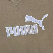 Load image into Gallery viewer, Vintage Puma Embroidered Big Logo Beige Brown Distressed Sweatshirt