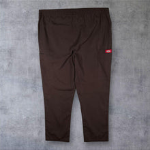 Load image into Gallery viewer, Dickies Brown Elasticated Waist Straight Leg Lightweight Cargo Trousers