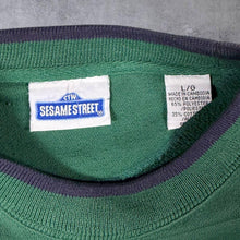 Load image into Gallery viewer, Vintage Sesame Street "Elmo" Embroidered TV Show Green Crewneck Sweatshirt