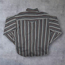 Load image into Gallery viewer, Vintage Wrangler Cowboy Western Multi Striped Long Sleeve Popper Shirt