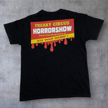 Load image into Gallery viewer, Freaky Circus Horrorshow Graphic Gothic Horror Souvenir Spellout T-Shirt