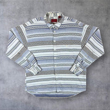 Load image into Gallery viewer, Vintage Nettelstroth Switzerland Geometric Shirt Mens M 80s 90s Grandad