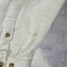 Load image into Gallery viewer, Vintage 90's Tom Tailor "Basic Clothes" Cream Patterned Long Sleeve Flannel Shirt