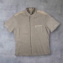 Load image into Gallery viewer, Burberry London Shirt Mens XXL Beige 100% Linen Made Portugal Slim Fit