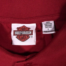 Load image into Gallery viewer, Vintage Harley Davidson (2005) "Riyadh" Saudi Arabia Biker Tourist Red Polo Shirt