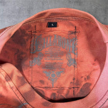 Load image into Gallery viewer, Billabong Skater Surfer Logo Spellout Graphic Orange-Tan Tie Dye Cotton T-Shirt