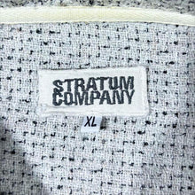 Load image into Gallery viewer, Vintage Stratum Company Shirt Mens XL XXL Grey Textured Boxy 90s Long Sleeve