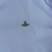 Load image into Gallery viewer, Vivienne Westwood Mens Shirt Size 52 L XL Blue Orb Logo Long Sleeve F/W 2019