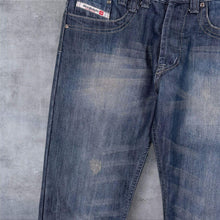 Load image into Gallery viewer, Diesel Safado 008E7 Jeans Mens W30 L32 Blue Distressed Slim Straight Y2K