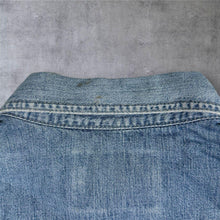 Load image into Gallery viewer, Wrangler Authentic Western Denim Shirt Mens L Light Blue Pearl Snap Cowboy