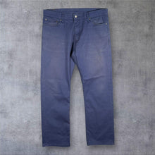 Load image into Gallery viewer, Levis 514 Straight Fit Jeans Mens W36 L32 Slate Blue Cotton Twill Trousers
