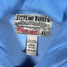 Load image into Gallery viewer, Vintage Steve And Barry's "New York Knights" Embroidered Spellout Blue Hoodie
