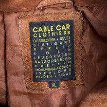 Load image into Gallery viewer, Vintage Cable Car Clothiers Suede Leather Trucker Jacket Brown XL Western