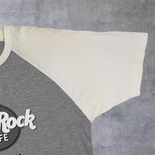 Load image into Gallery viewer, Vintage Hard Rock Cafe "Barcelona" Tourist Logo Spellout Graphic Raglan T-Shirt
