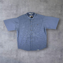 Load image into Gallery viewer, Vintage Orvis Shirt L Blue Micro Check Made in Hong Kong Short Sleeve