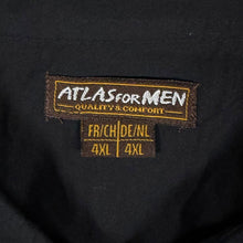 Load image into Gallery viewer, Atlas For Men Cowboy Western Filigree Pattern Black Cotton Long Sleeve Shirt