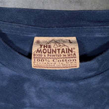 Load image into Gallery viewer, Vintage The Mountain (2000) Deer Animal Wildlife Cotton Blue Tie Dye T-Shirt