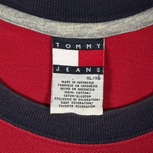 Load image into Gallery viewer, Vintage Tommy Hilfiger "Tommy Jeans" Embroidered Mini Logo Colour Block T-Shirt