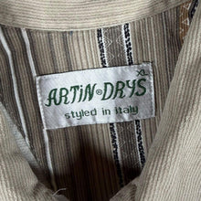 Load image into Gallery viewer, Artin Drys XL Y2K Zip Shirt Beige Tribal Stripe Utility 90s Archive Style