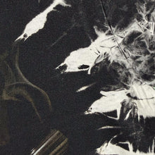 Load image into Gallery viewer, Early 00's Wild Gothic Skeleton Cowboy Graphic Black White Tie Dye Cotton T-Shirt