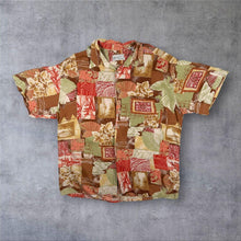 Load image into Gallery viewer, Vintage Horizon Collection Hawaiian Tropical Pattern Viscose Short Sleeve Shirt